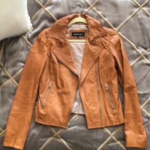 Black Rivet Leather Moro Jacket